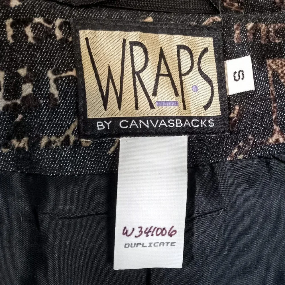 Wraps by Canvasbacks Rabbit Trim Print Jacket